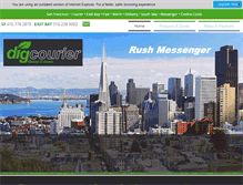 Tablet Screenshot of digcourier.com